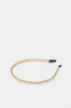Women White And Gold Embellished Headband Set (3 Piece) sold by Redtag