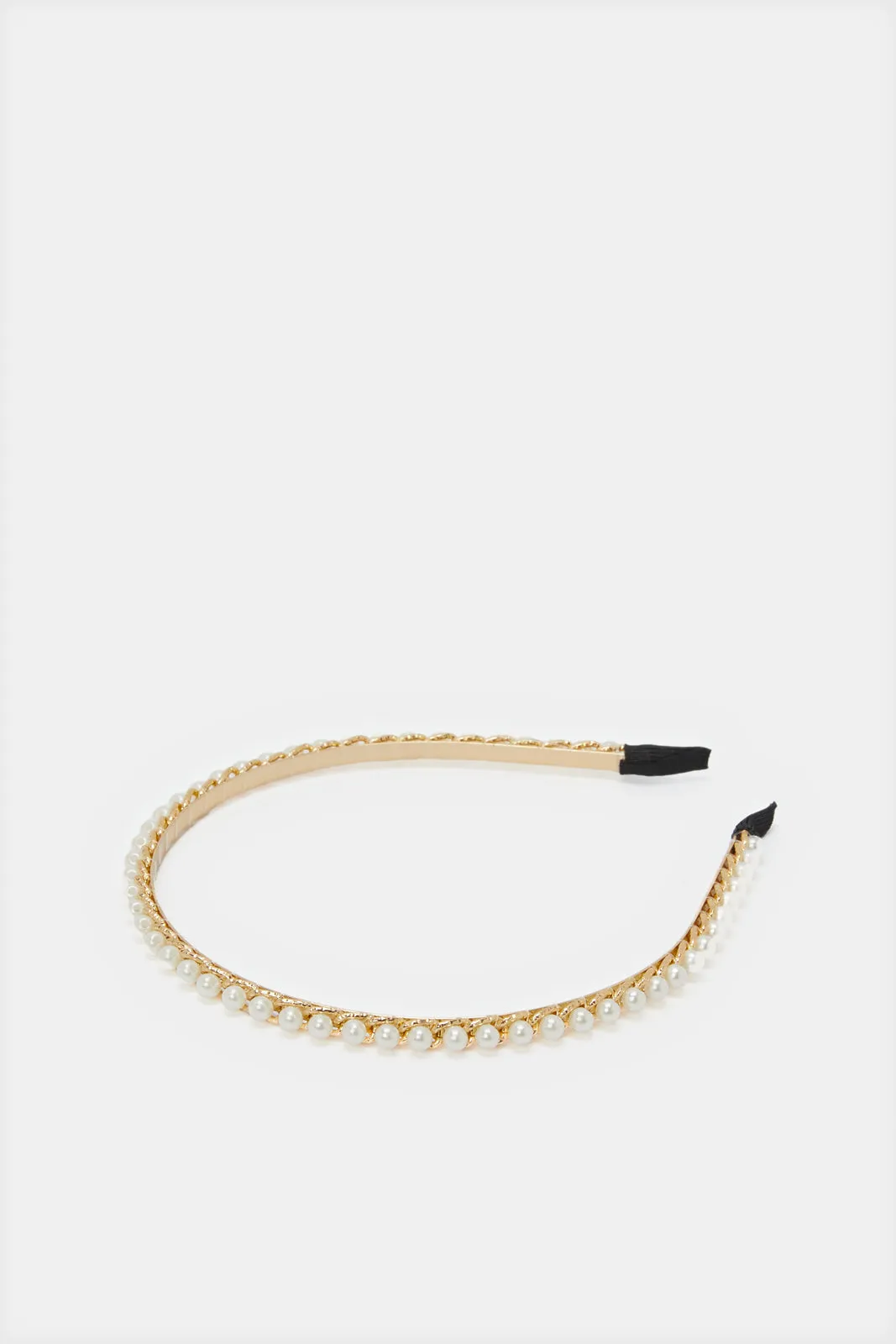 Women White And Gold Embellished Headband Set (3 Piece) sold by Redtag product image thumbnail 4