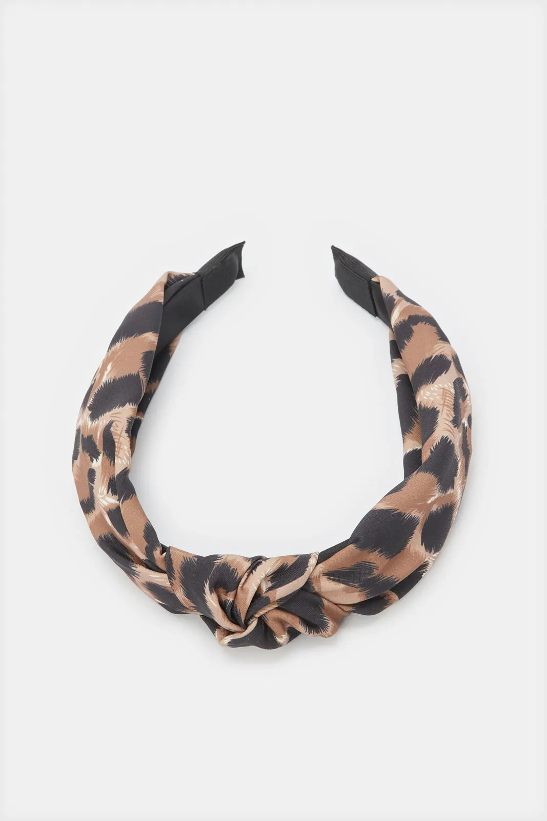 Women Black And Brown Printed Headband sold by Redtag