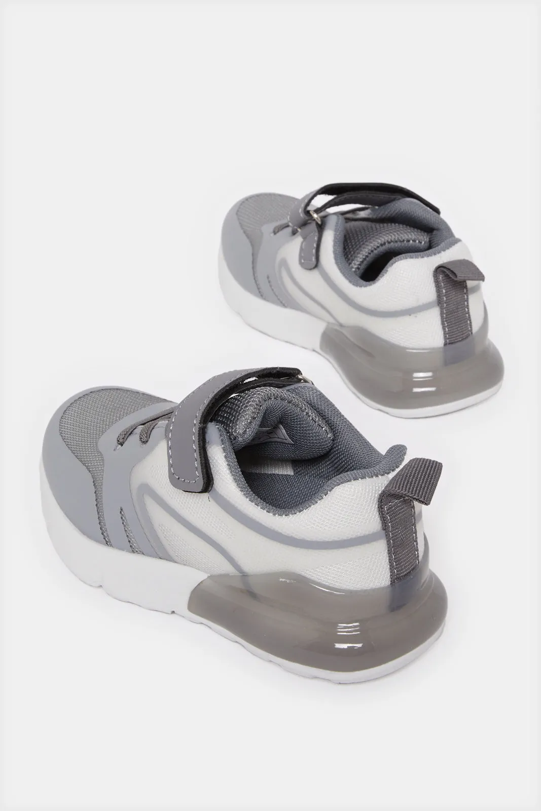Infant Boys Grey Velcro Strap Sneakers sold by Redtag product image thumbnail 4