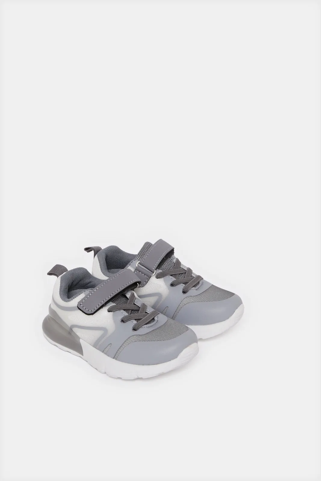 Infant Boys Grey Velcro Strap Sneakers sold by Redtag product image thumbnail 2