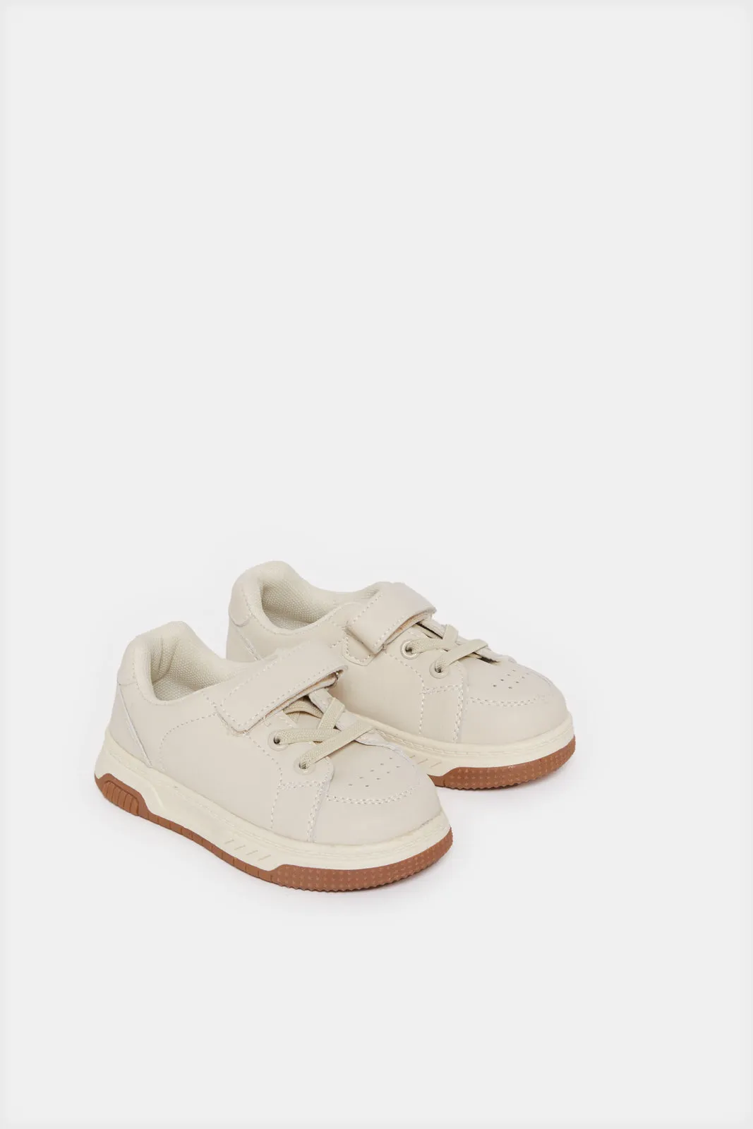 Infant Boys Cream Velcro Sneaker sold by Redtag product image thumbnail 2