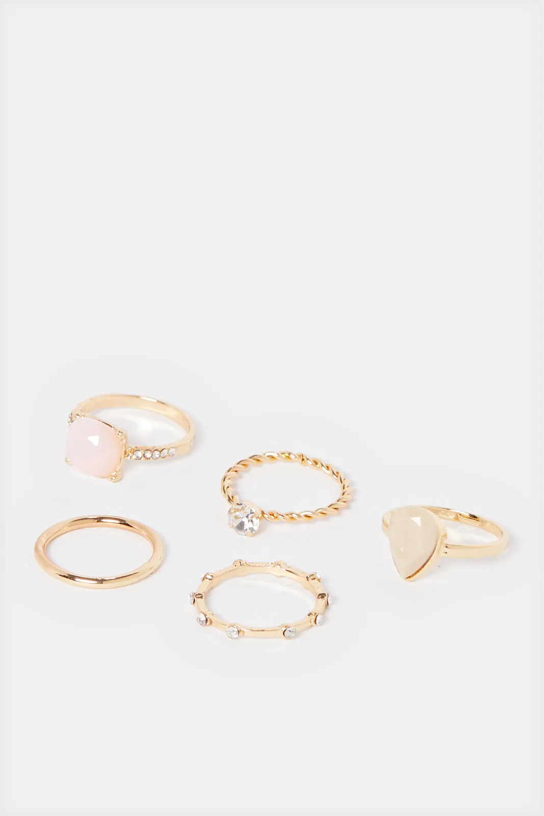 Women Gold Embellished Ring Set (5 Piece) sold by Redtag product image thumbnail 2