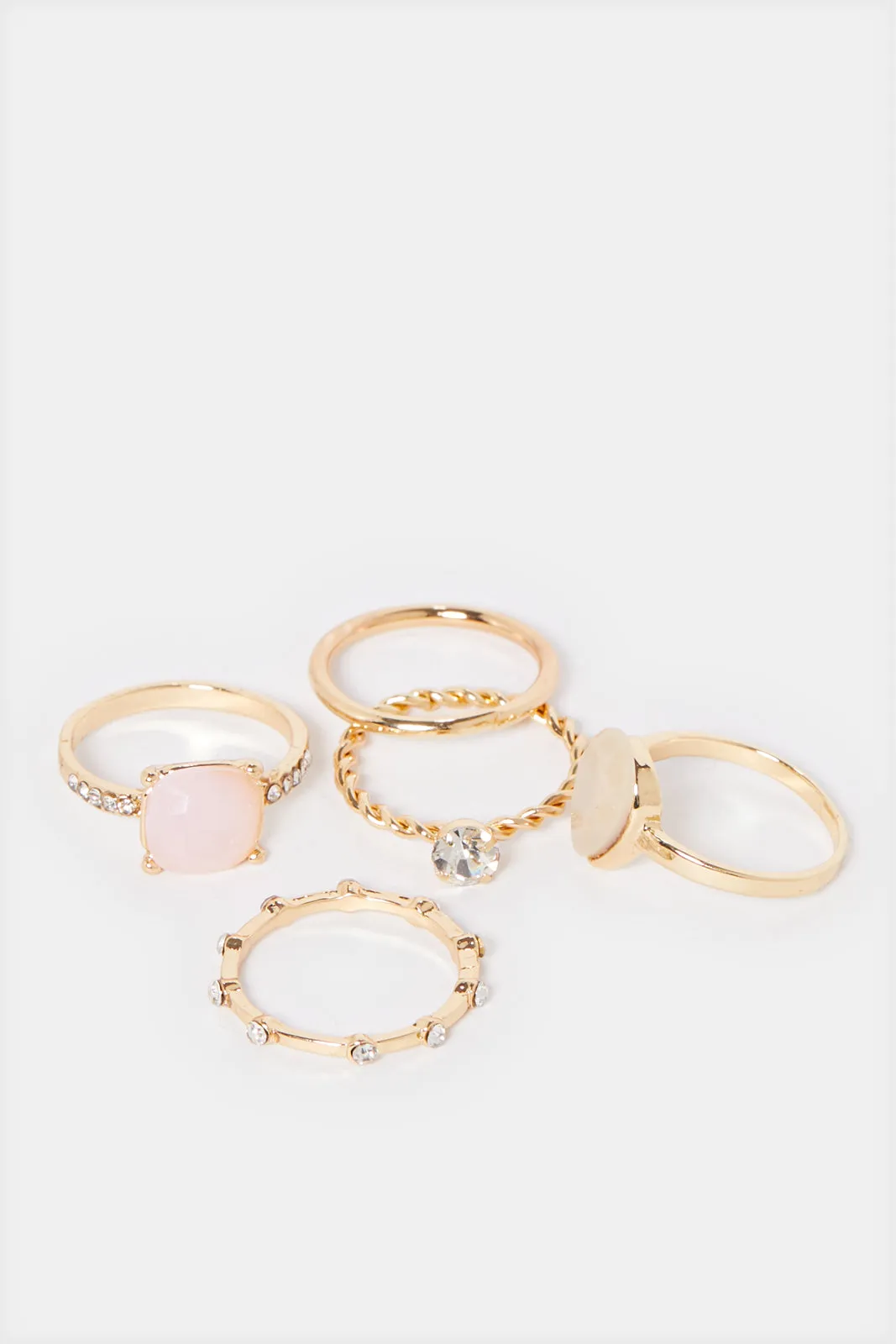 Women Gold Embellished Ring Set (5 Piece) sold by Redtag product image thumbnail 3