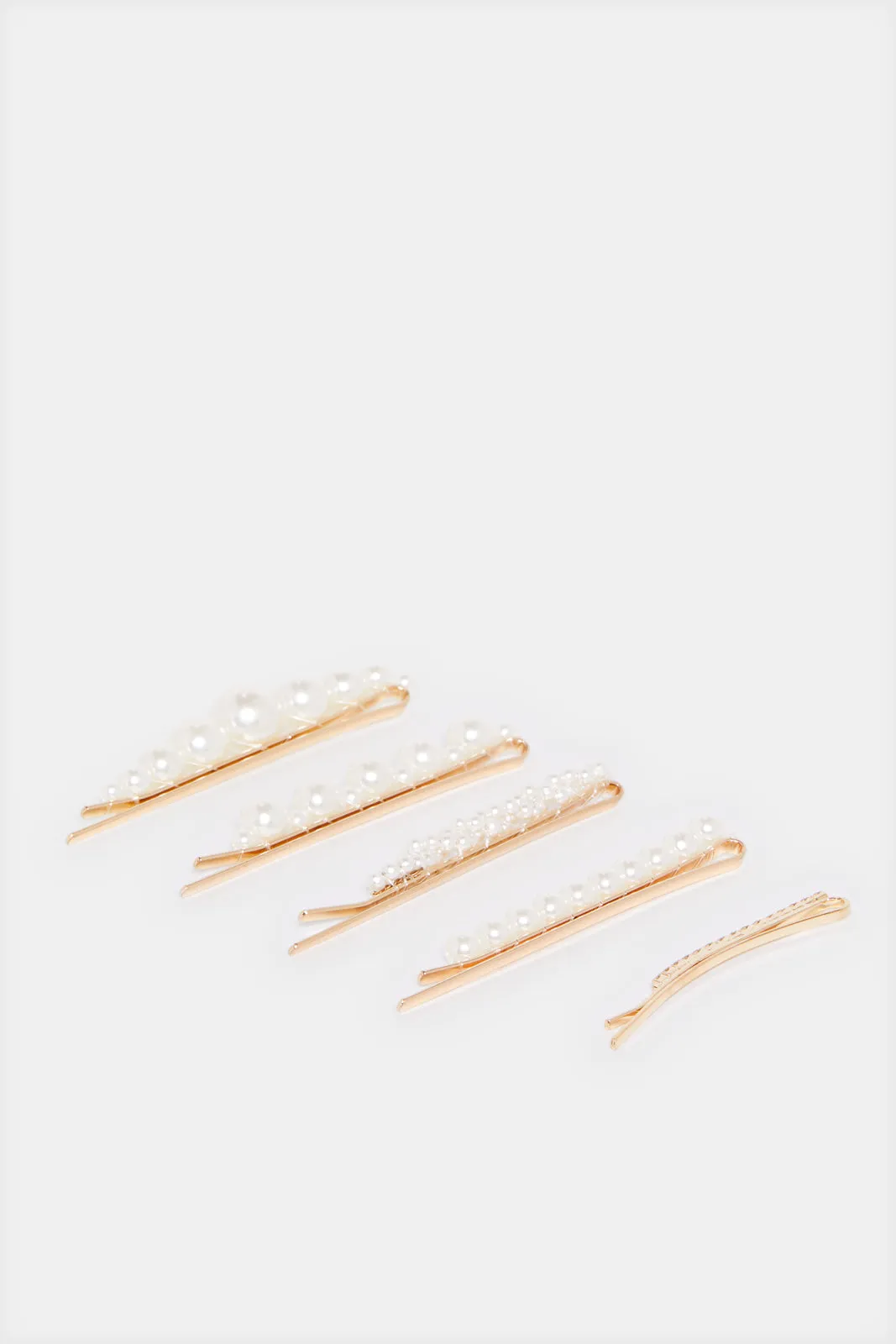 Women Gold Embellished Hair Clip Set (5 Piece) sold by Redtag product image thumbnail 2