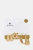 Women Gold Embellished Earrings Set (3 Pairs) sold by Redtag