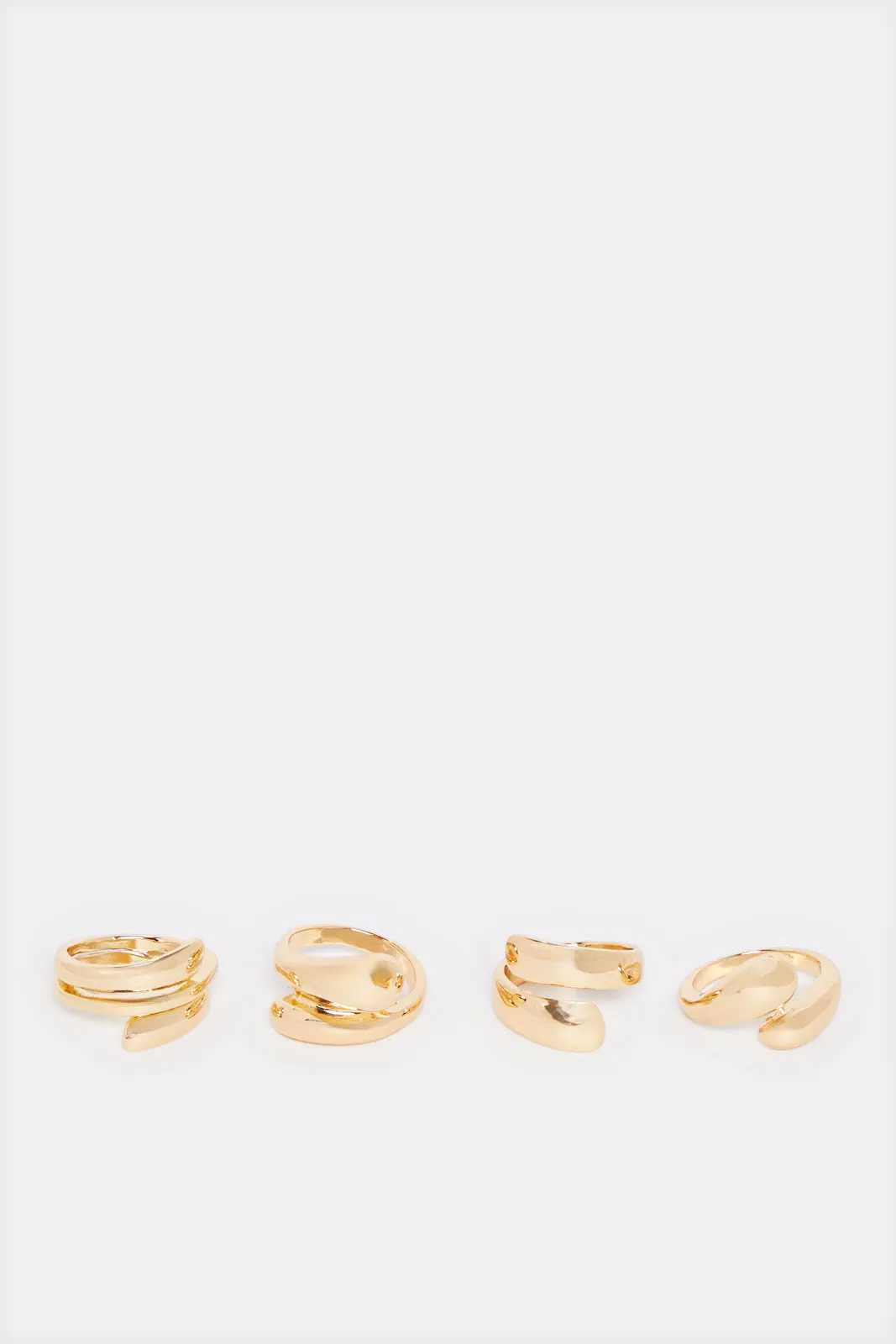 Women Gold Embellished Ring Set (4 Piece) sold by Redtag