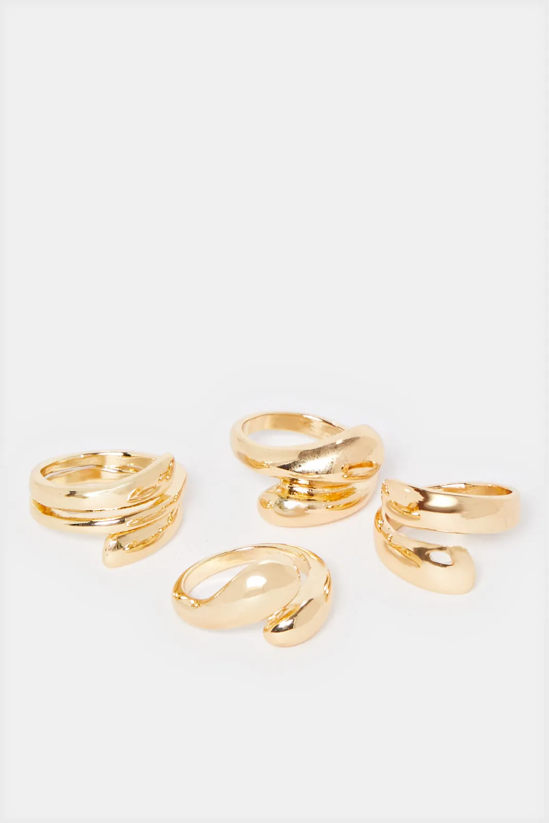 Women Gold Embellished Ring Set (4 Piece) sold by Redtag product image thumbnail 3