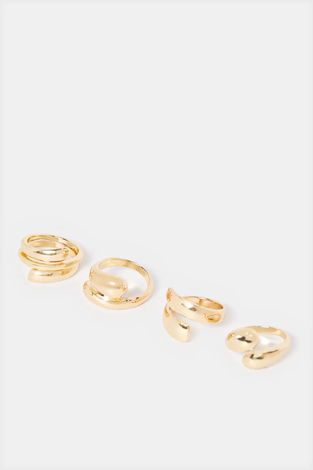 Women Gold Embellished Ring Set (4 Piece) sold by Redtag product image thumbnail 2