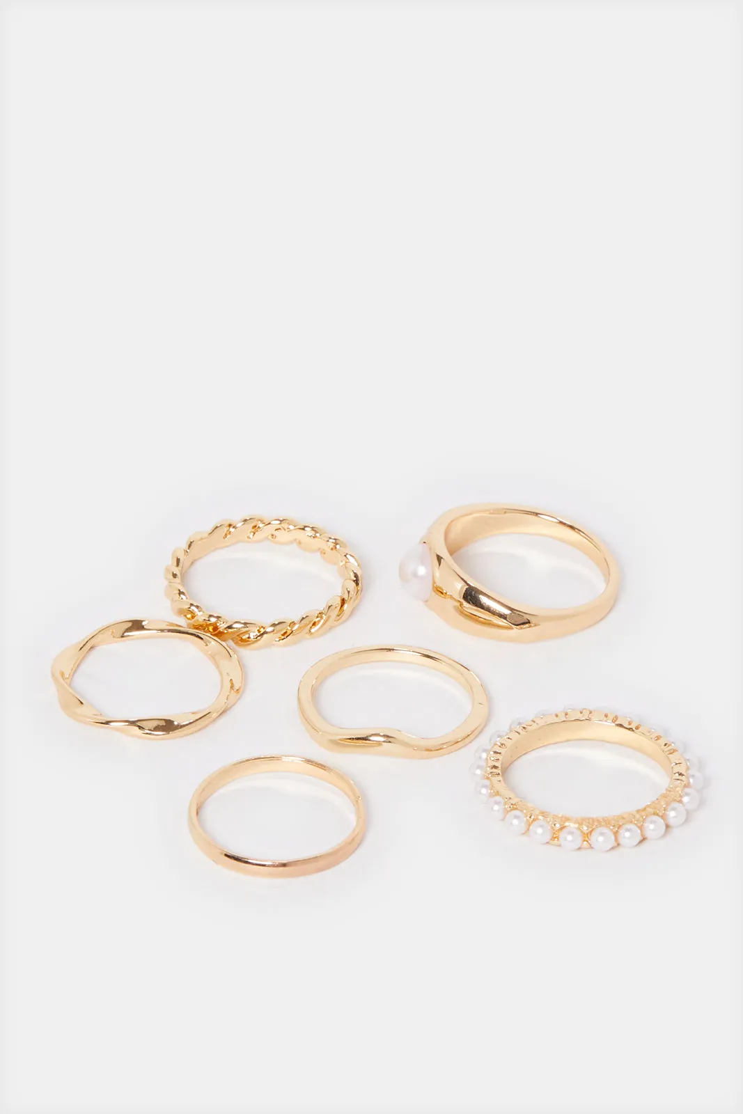 Women Gold Embellished Ring Set (6 Piece) sold by Redtag product image thumbnail 3