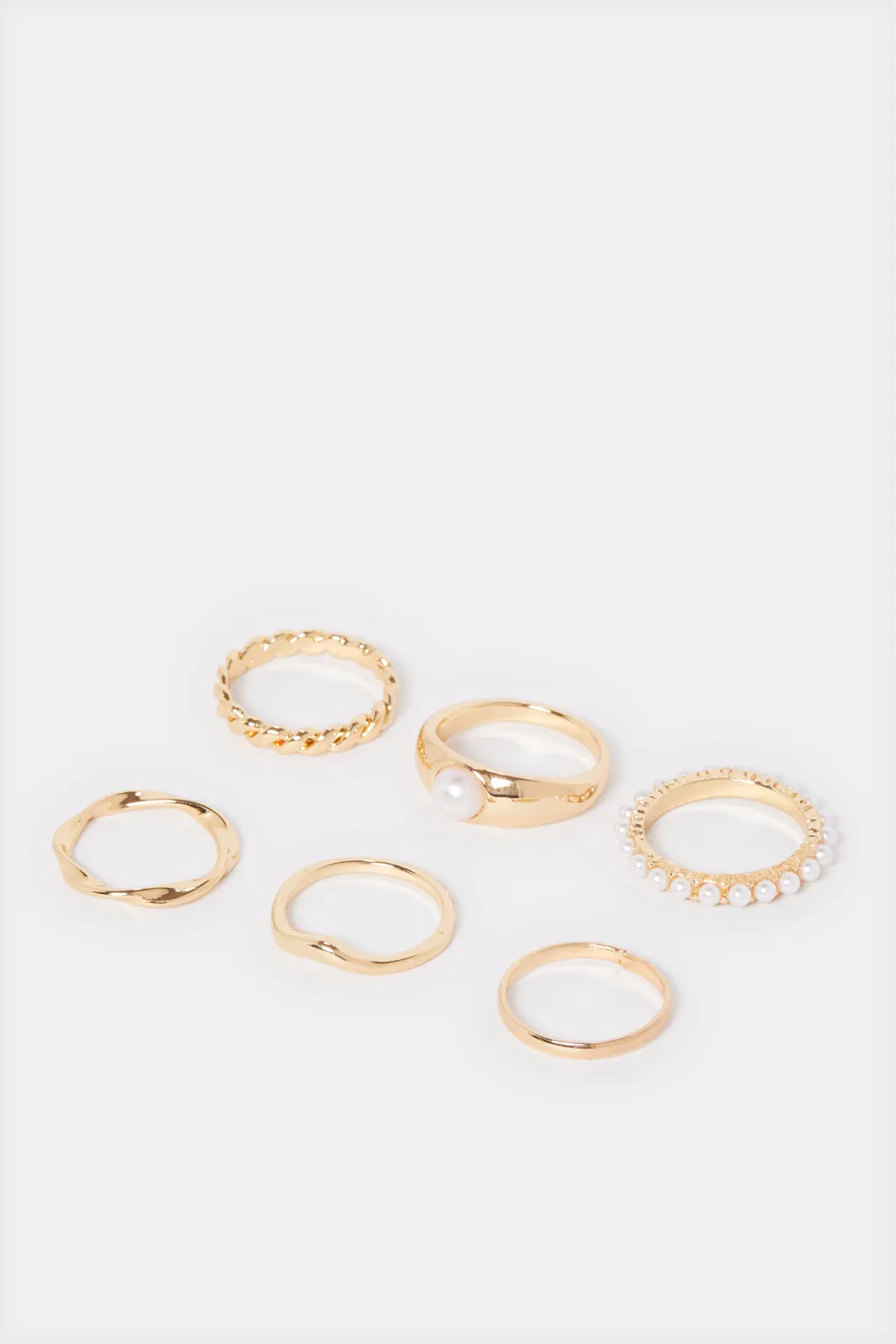 Women Gold Embellished Ring Set (6 Piece) sold by Redtag product image thumbnail 2