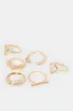 Women Gold Embellished Ring Set (6 Piece) sold by Redtag