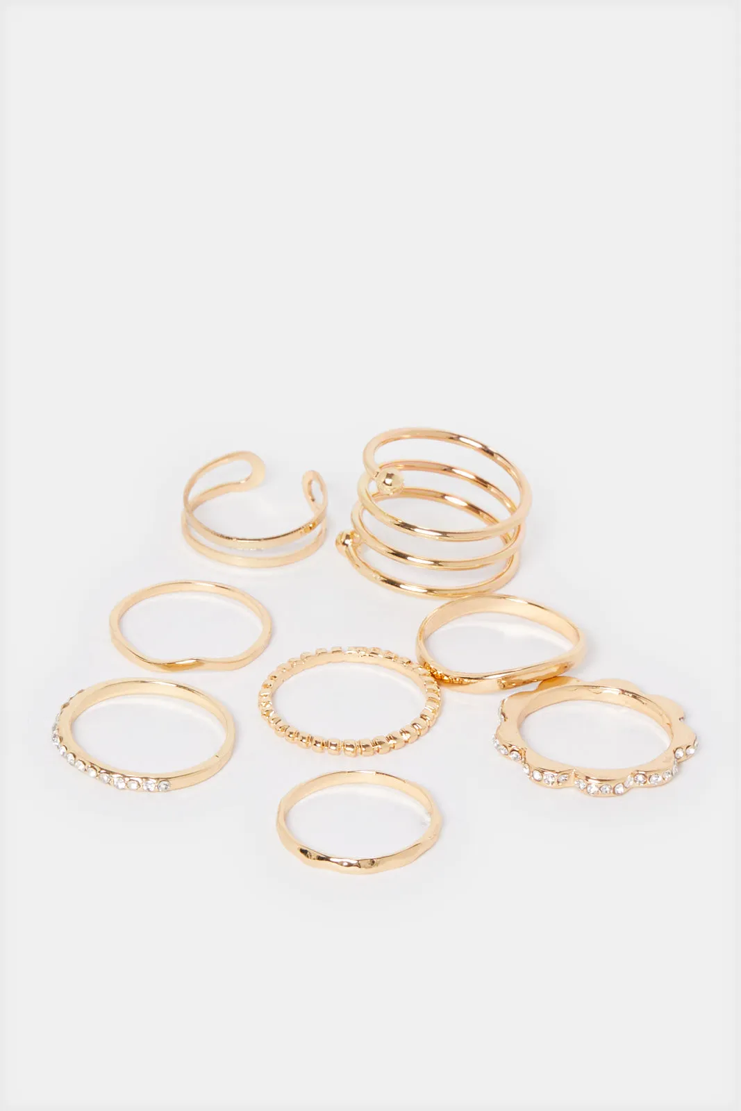 Women Gold Ring Set (8 Piece) sold by Redtag product image thumbnail 3