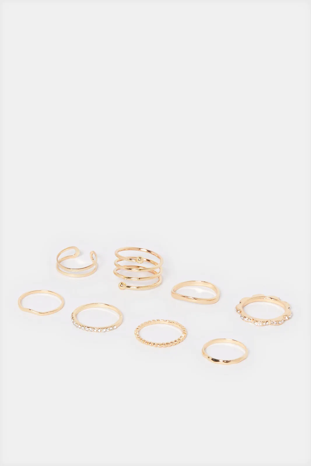 Women Gold Ring Set (8 Piece) sold by Redtag product image thumbnail 2