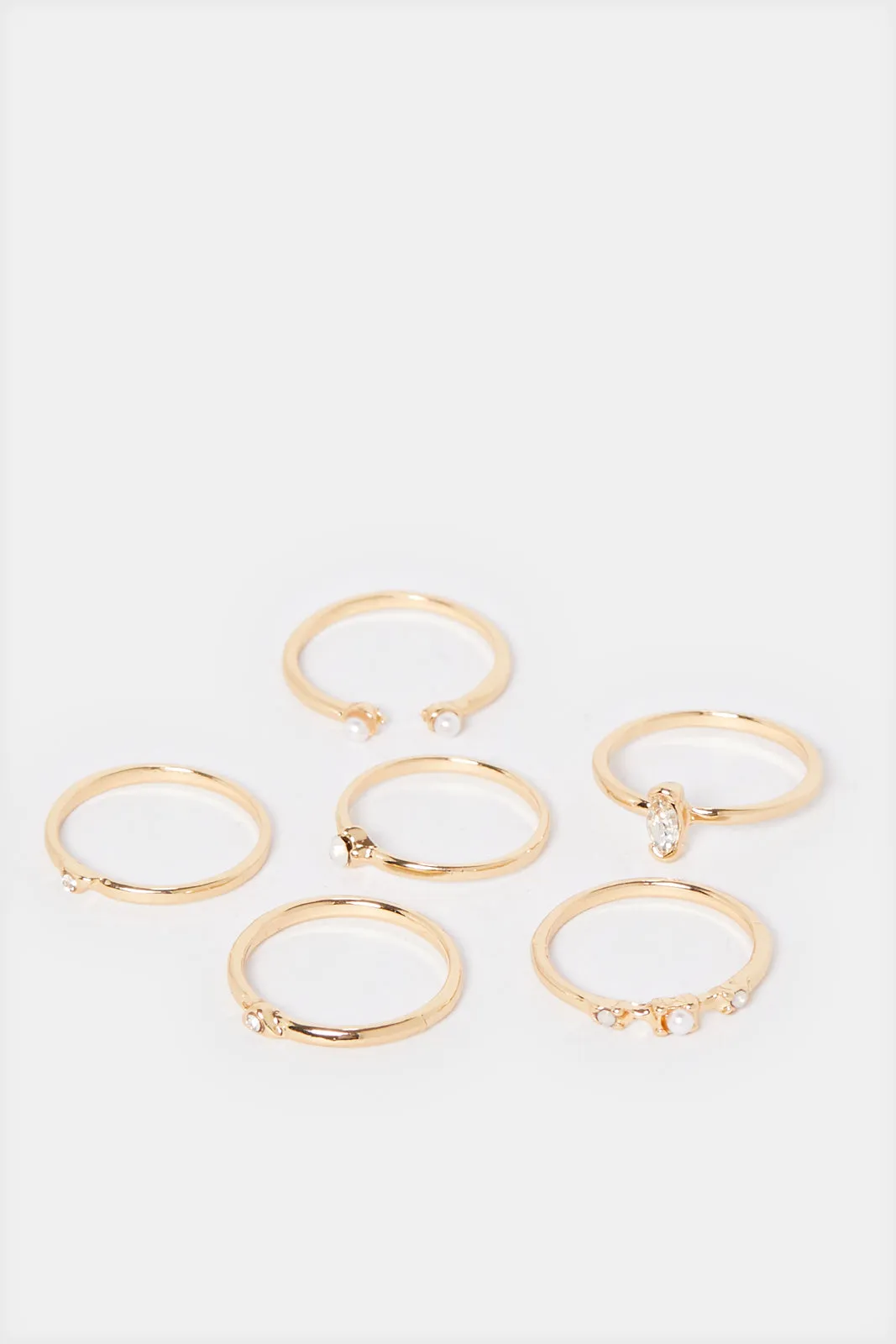 Women Gold Ring Set (6 Piece) sold by Redtag product image thumbnail 3