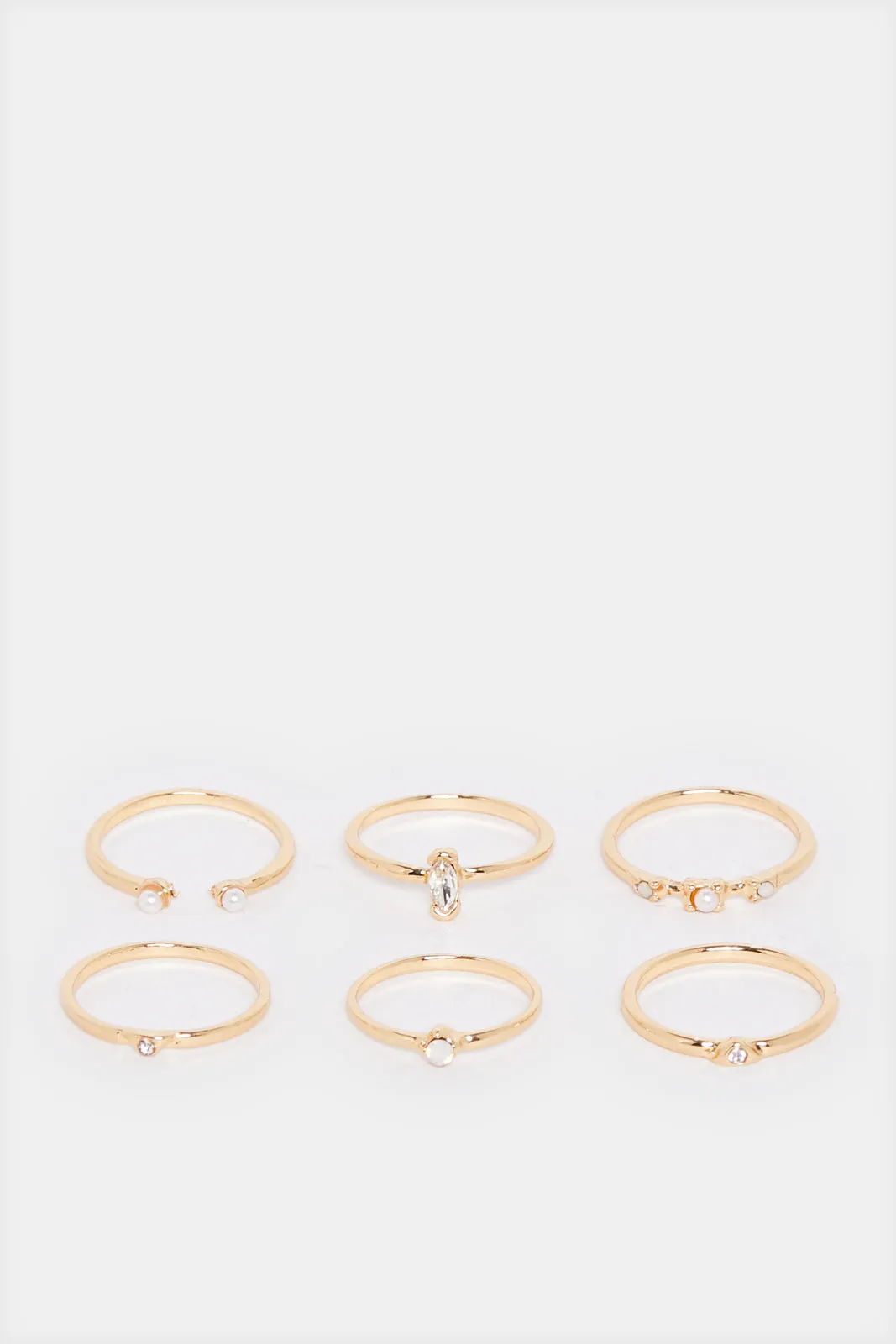 Women Gold Ring Set (6 Piece) sold by Redtag
