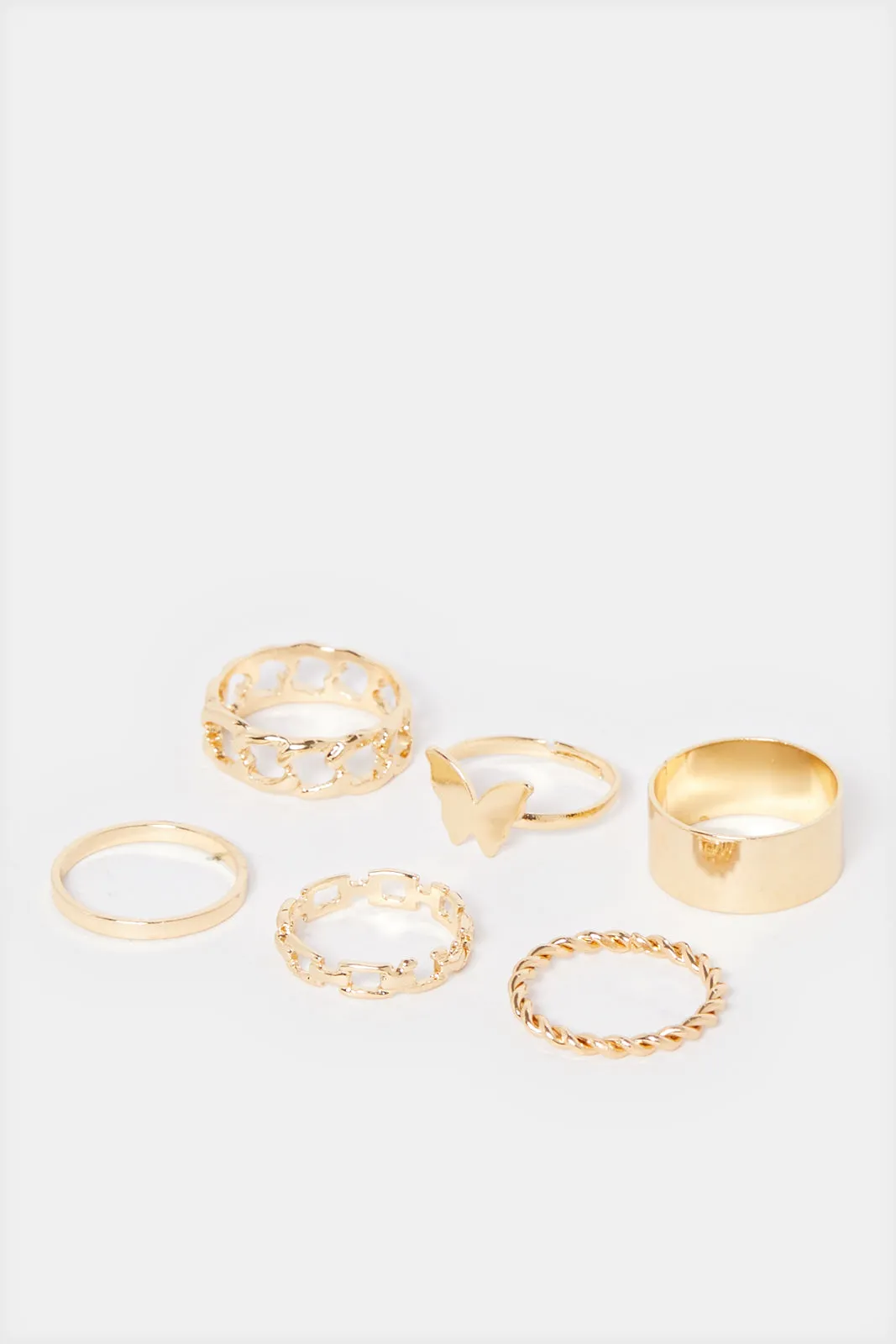 Women Gold Embellished Ring Set (6 Piece) sold by Redtag product image thumbnail 2