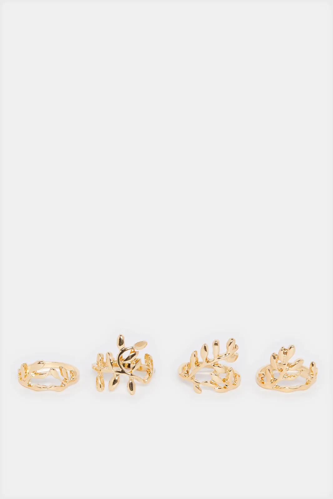 Women Gold Embellished Ring Set (4 Piece) sold by Redtag