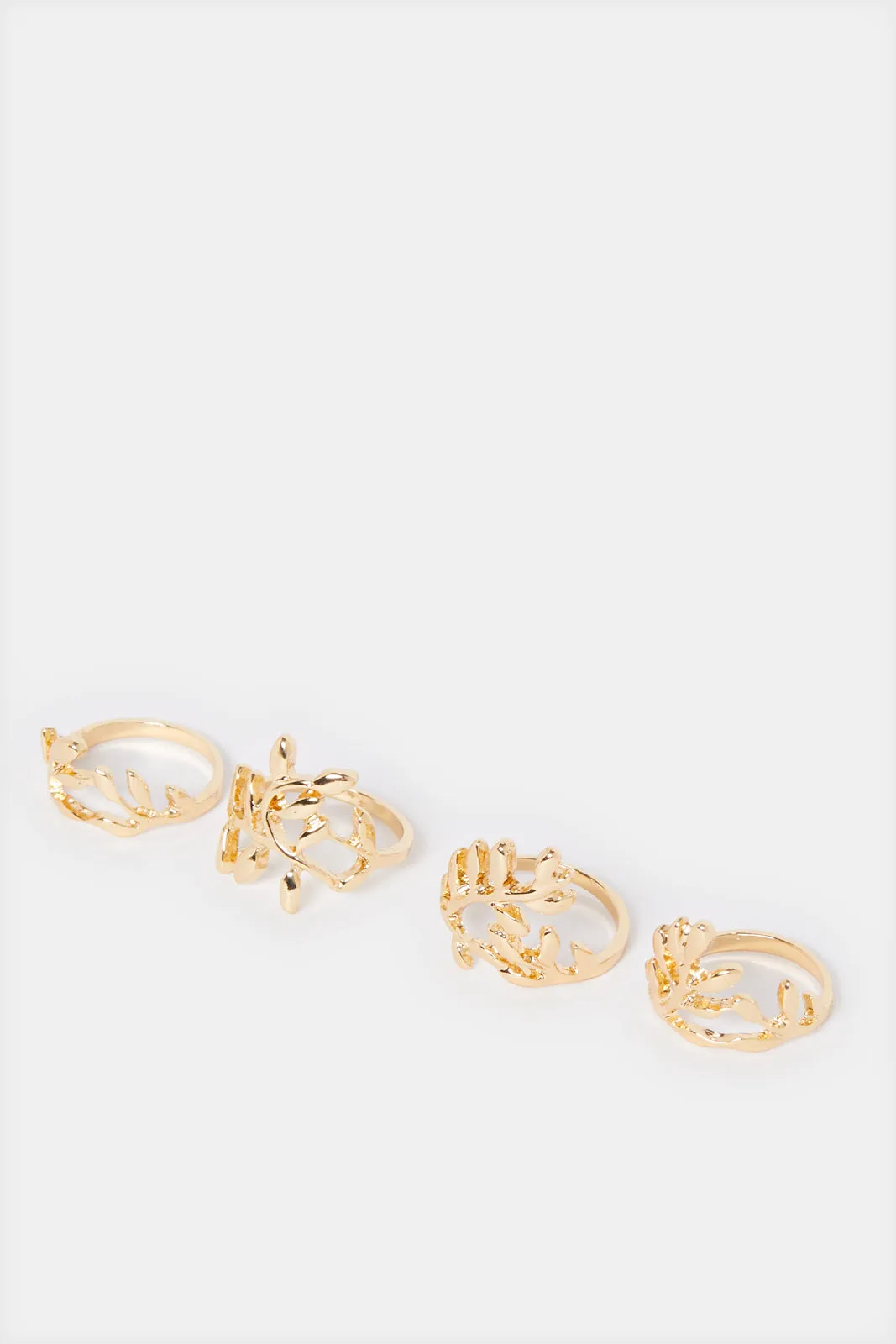 Women Gold Embellished Ring Set (4 Piece) sold by Redtag product image thumbnail 2