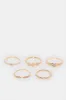 Women Gold  Embellished Ring Set (5 Piece) sold by Redtag