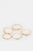 Women Gold  Embellished Ring Set (5 Piece) sold by Redtag