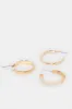 Women Gold Embellished Studs (3 Pairs) sold by Redtag