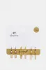 Women Gold Embellished Studs (3 Pairs) sold by Redtag