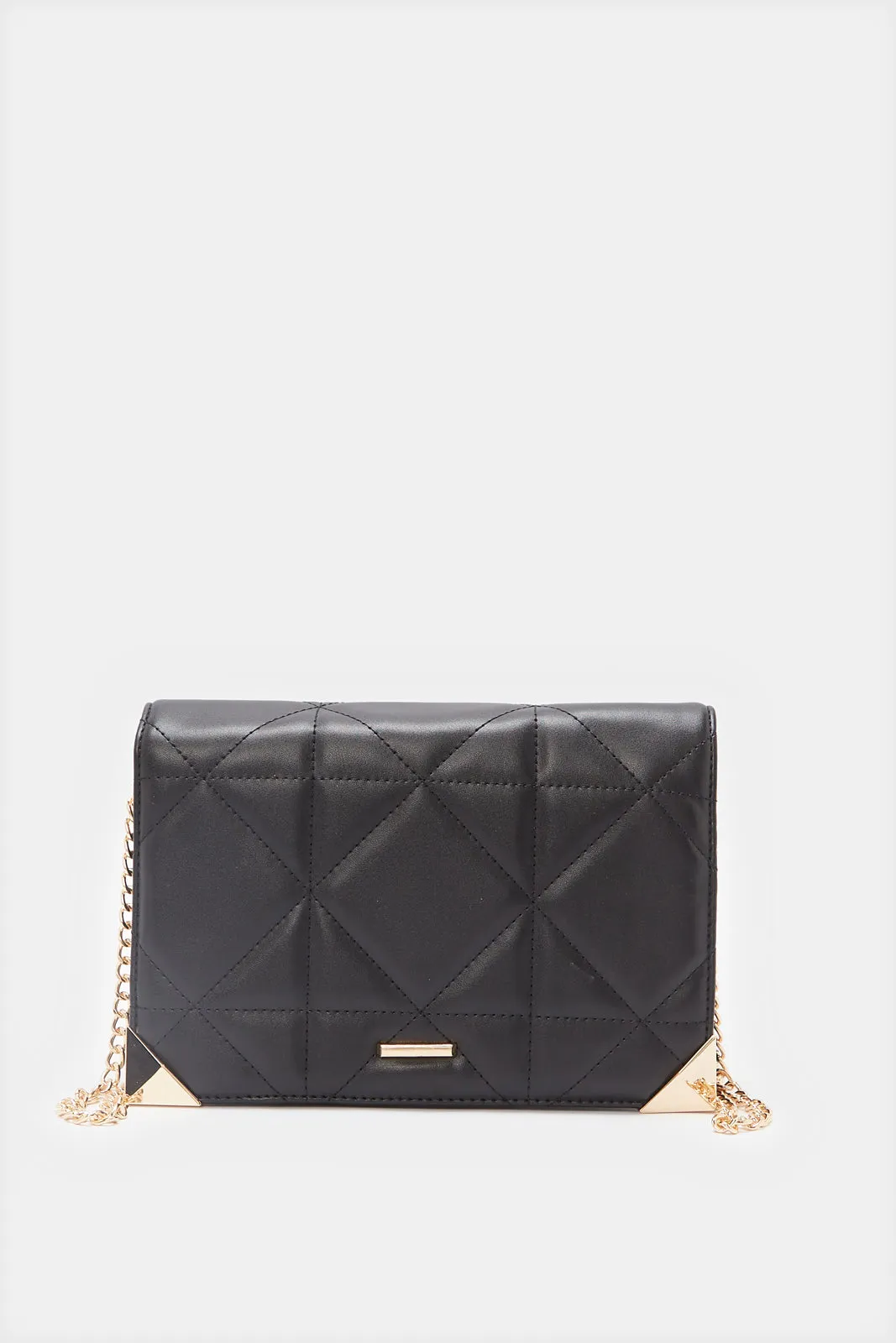 Women Black Quilted Cross Body Bag sold by Redtag