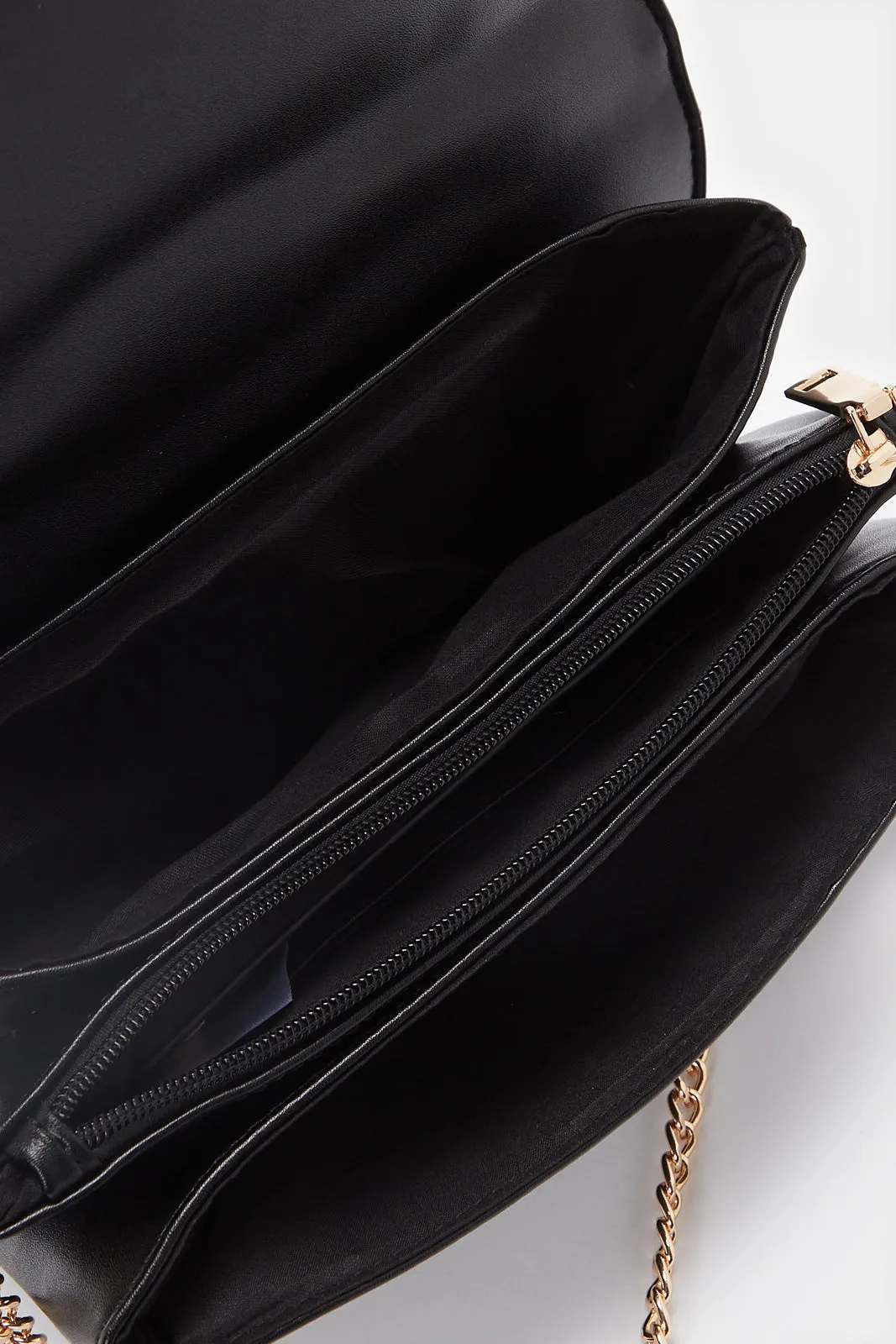 Women Black Quilted Cross Body Bag sold by Redtag product image thumbnail 4