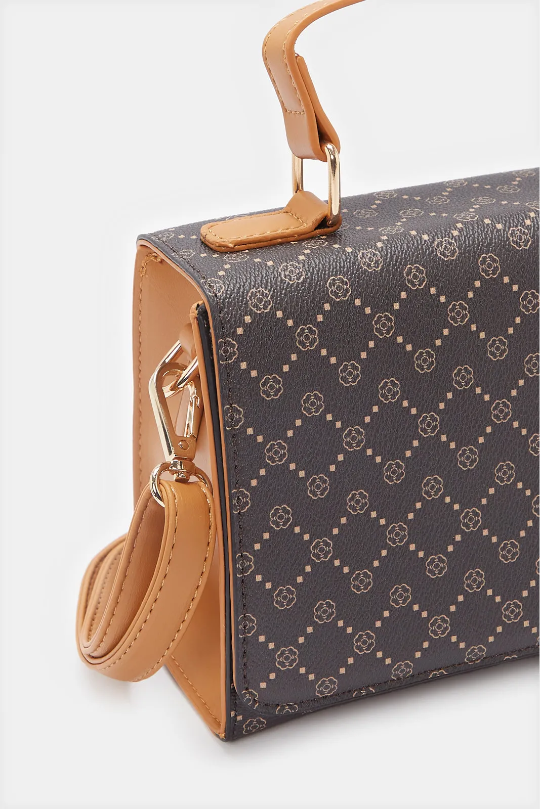 Women Brown Printed Bag sold by Redtag product image thumbnail 3