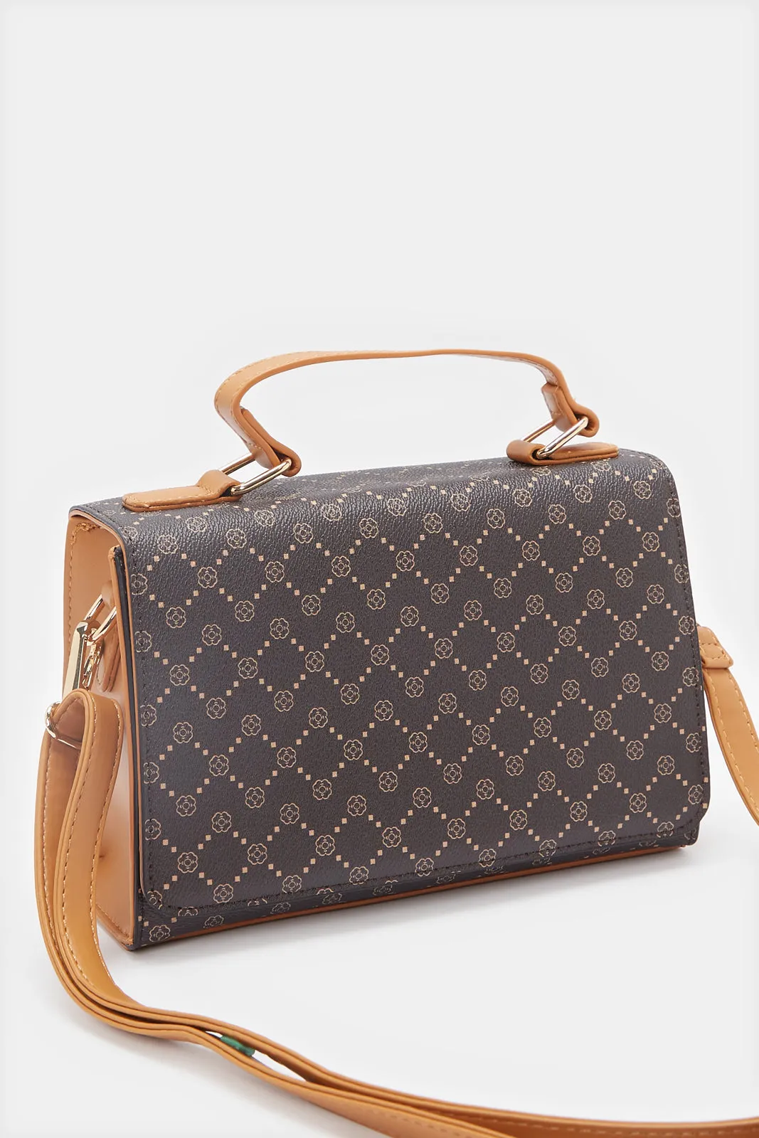 Women Brown Printed Bag sold by Redtag