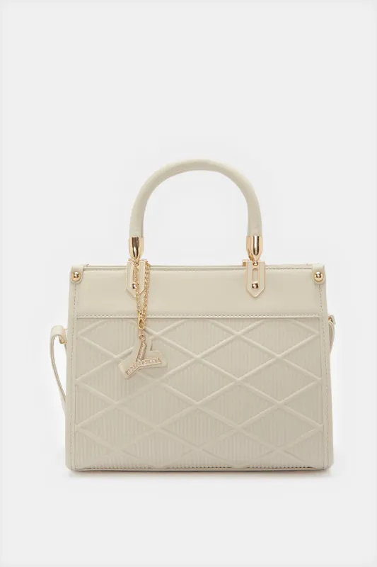 Women Pink Quilted Day Bag sold by Redtag
