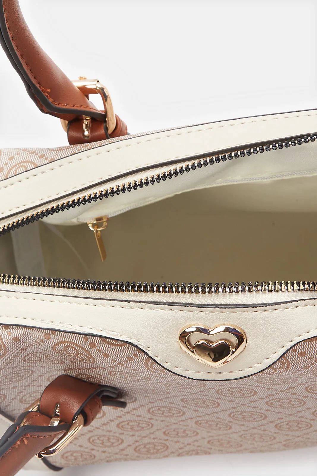 Women Beige Printed Bollin Bag sold by Redtag product image thumbnail 4