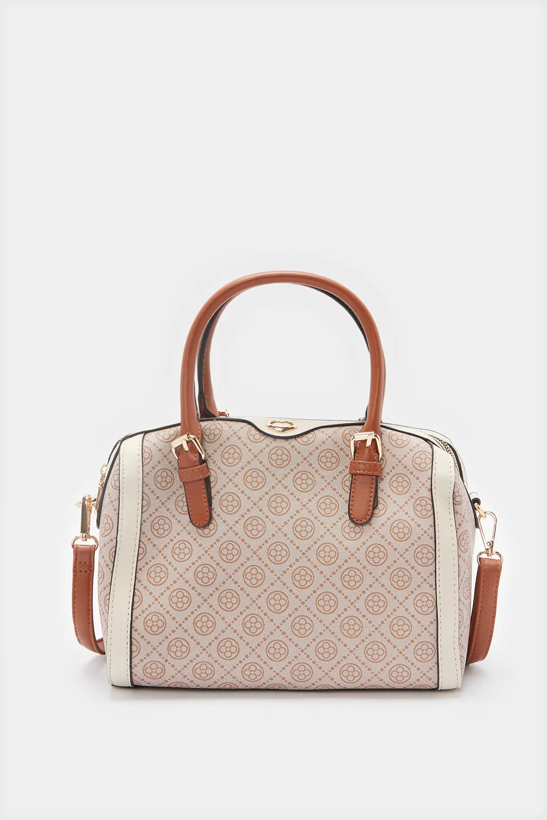 Women Beige Printed Bollin Bag sold by Redtag