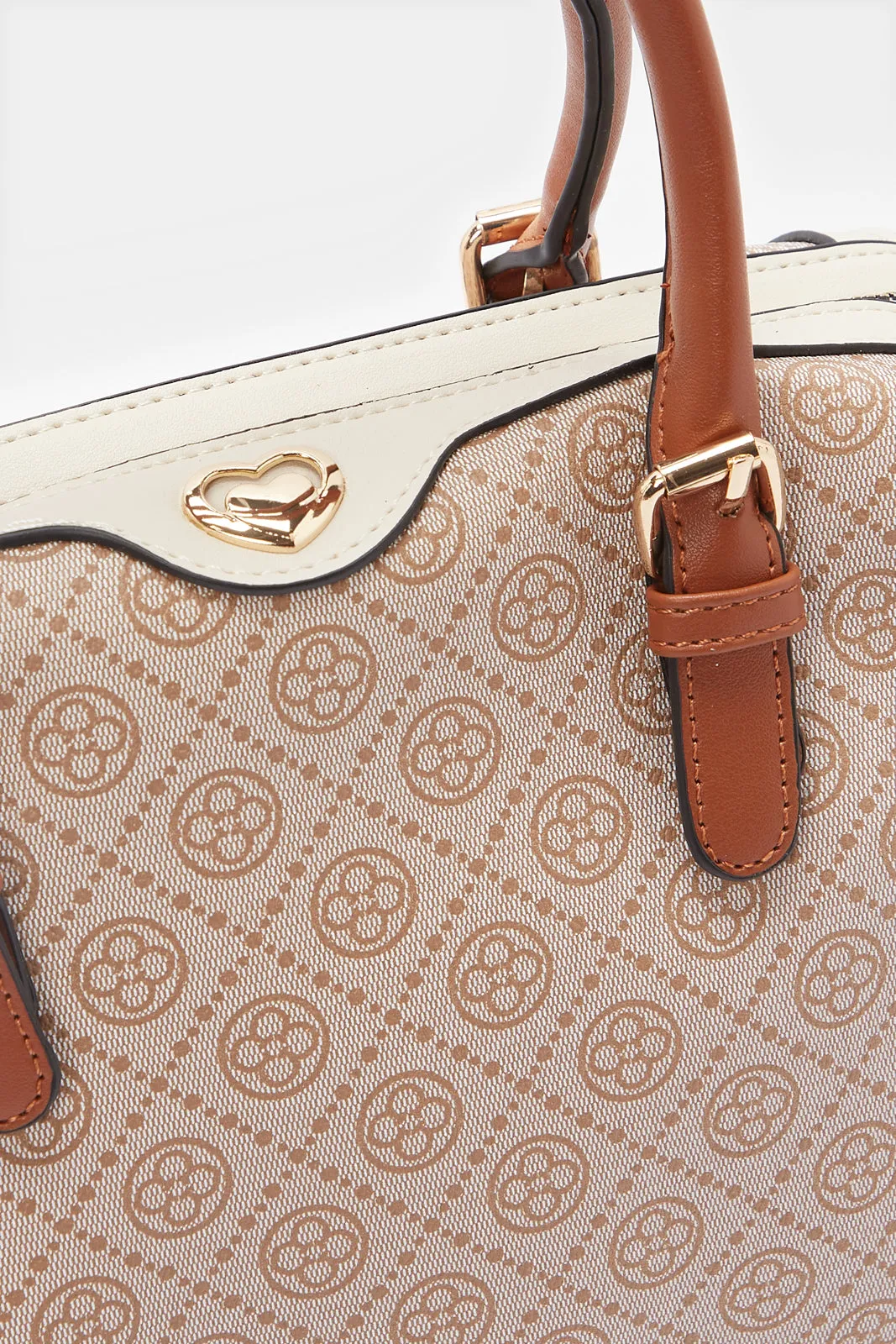 Women Beige Printed Bollin Bag sold by Redtag product image thumbnail 3
