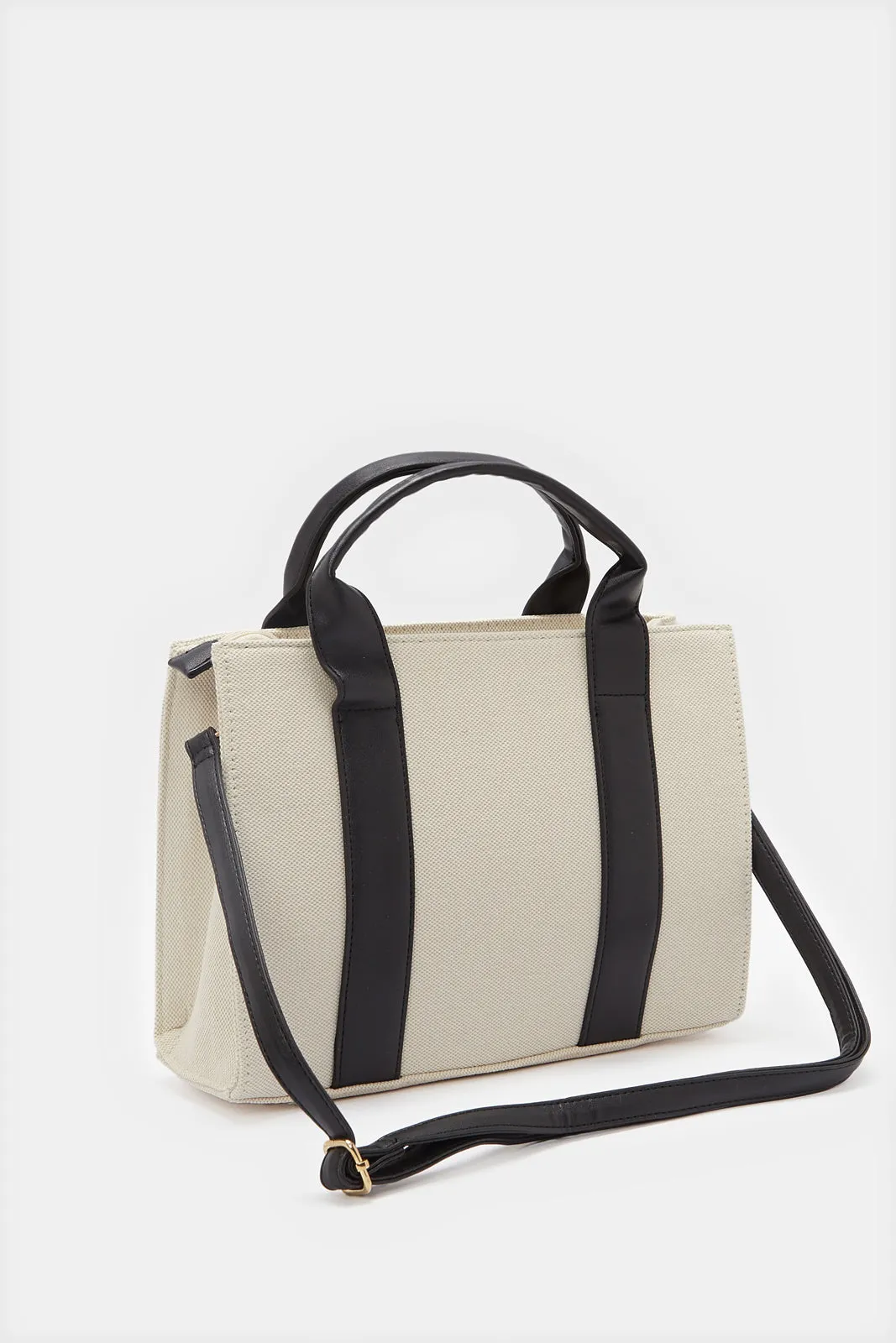 Women Beige Canvas Day Bag sold by Redtag product image thumbnail 2