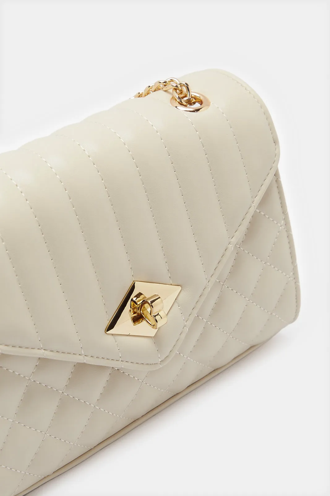 Women Beige Envelope Bag sold by Redtag product image thumbnail 3