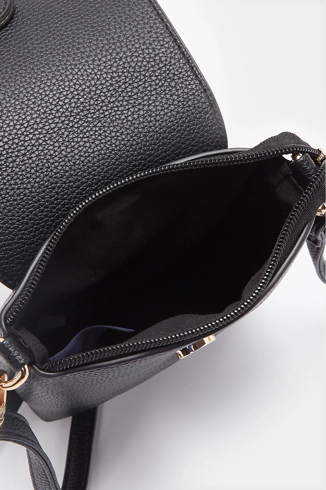 Women Black Plain Mobile Pouch sold by Redtag product image thumbnail 3