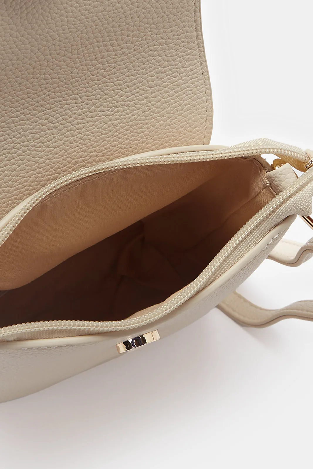Women Beige Plain Mobile Pouch sold by Redtag product image thumbnail 4