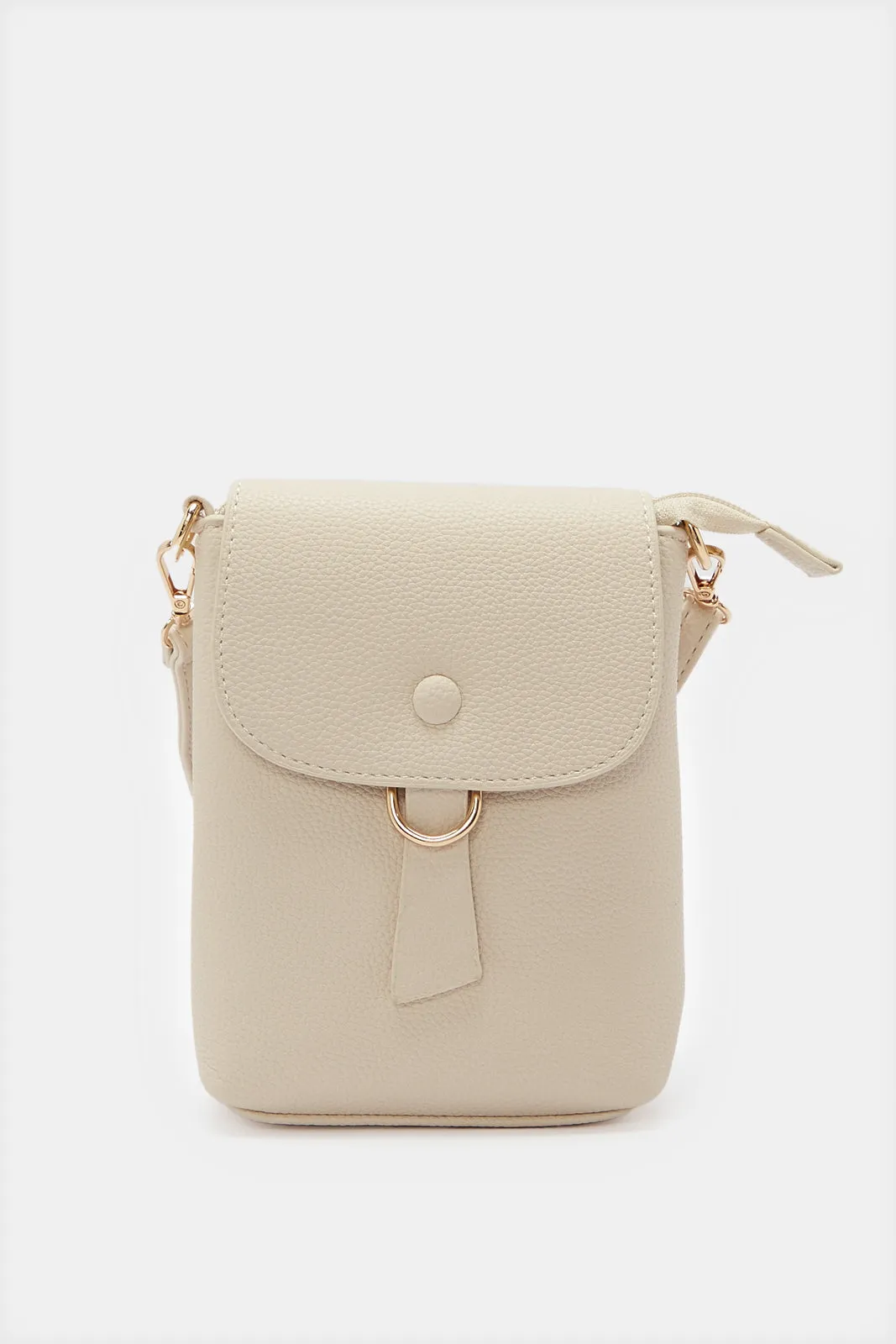 Women Beige Plain Mobile Pouch sold by Redtag