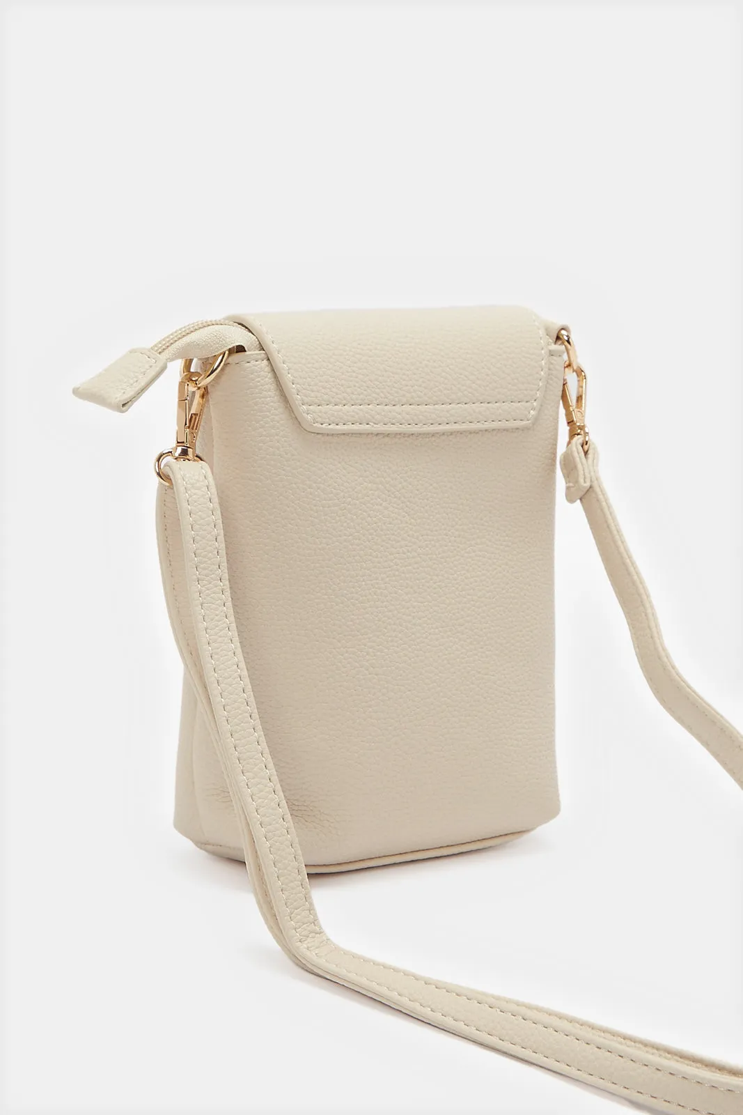 Women Beige Plain Mobile Pouch sold by Redtag product image thumbnail 2