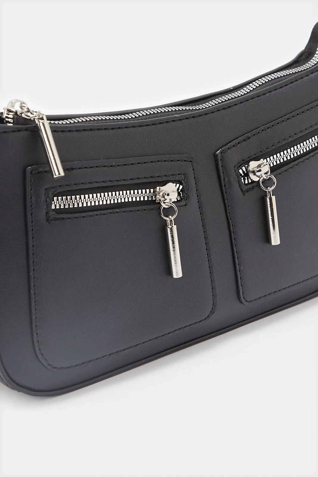 Women Black Slouch Bag sold by Redtag product image thumbnail 3