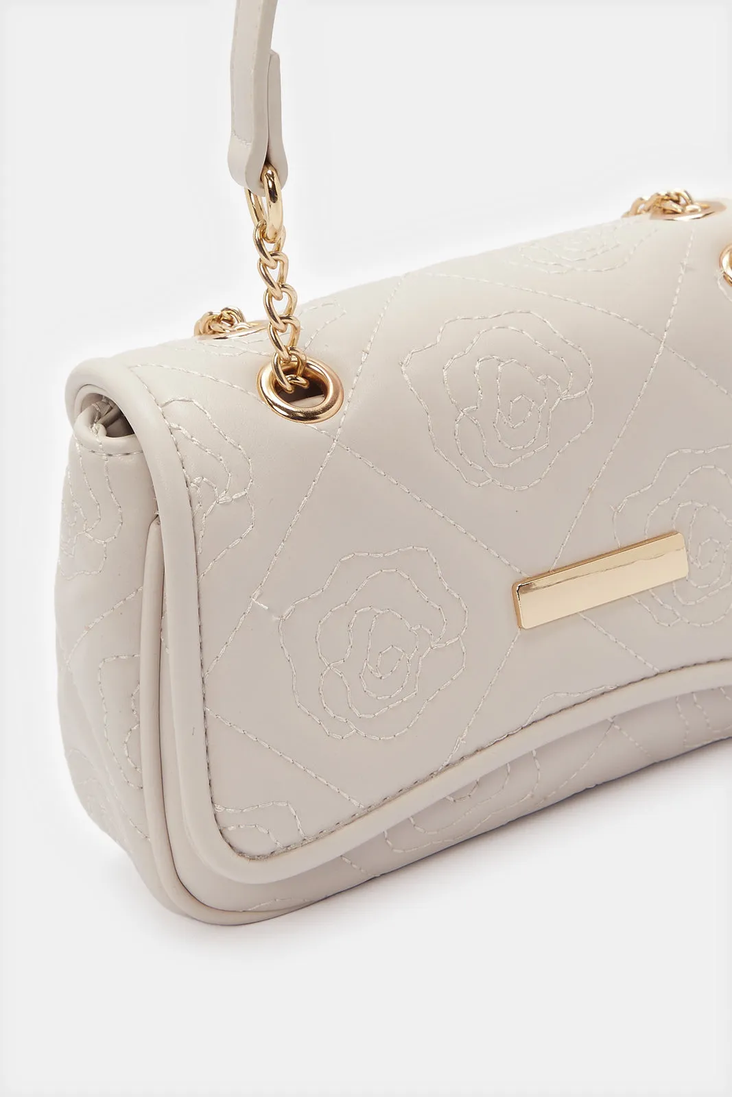 Women Beige Flap Messenger Bag sold by Redtag product image thumbnail 3