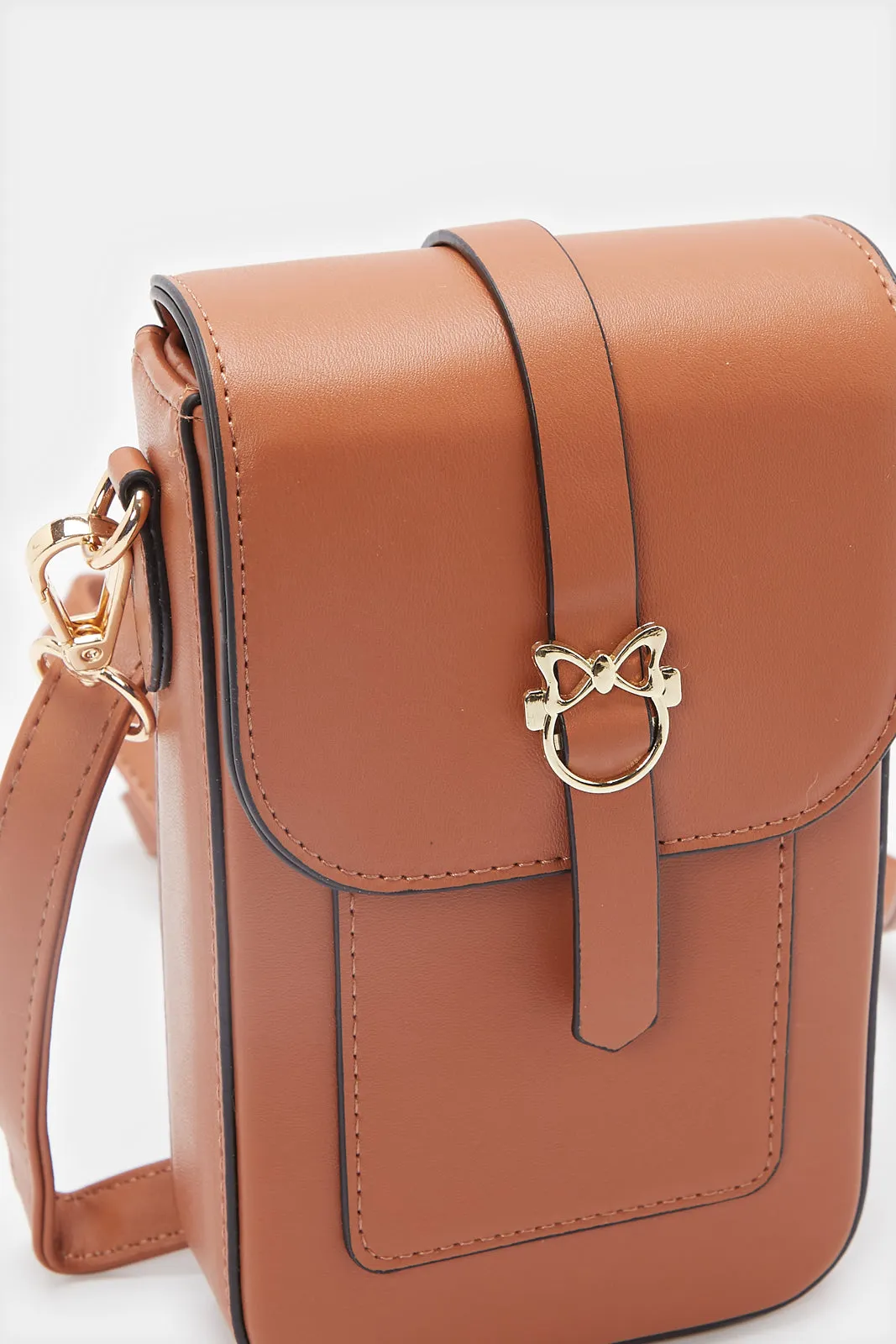 Women Tan Embellished Mobile Case sold by Redtag product image thumbnail 3