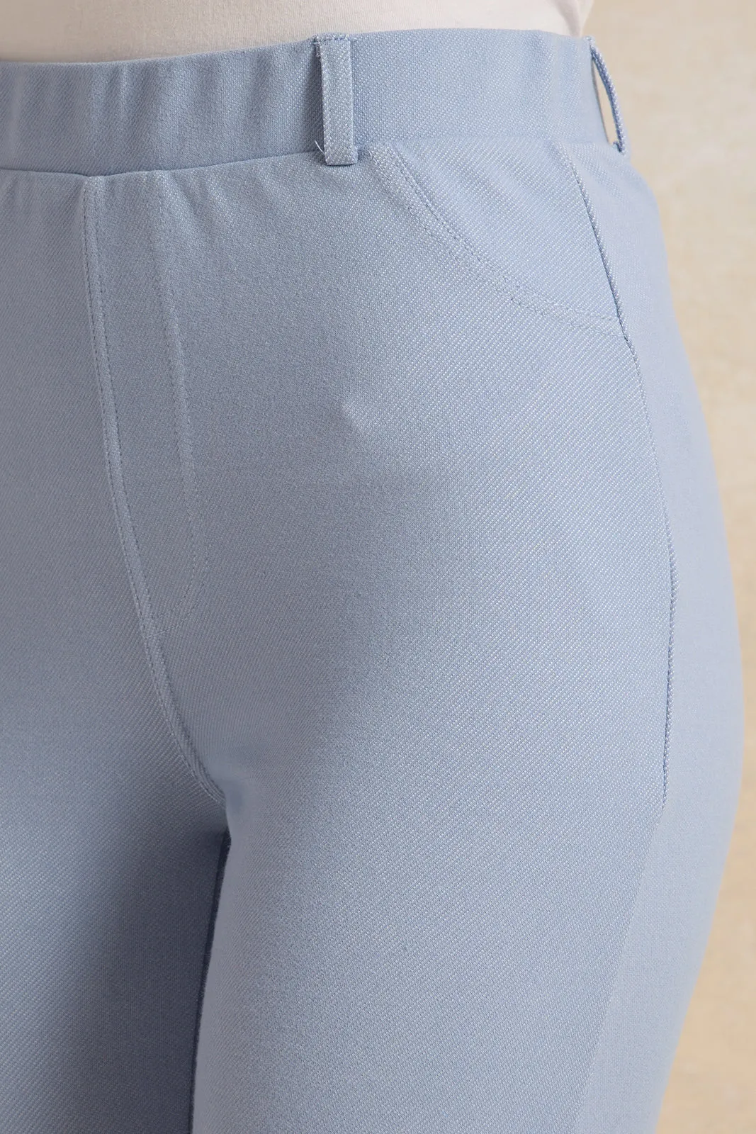 Women Blue Full Length Legging With Belt Loop sold by Redtag product image thumbnail 4