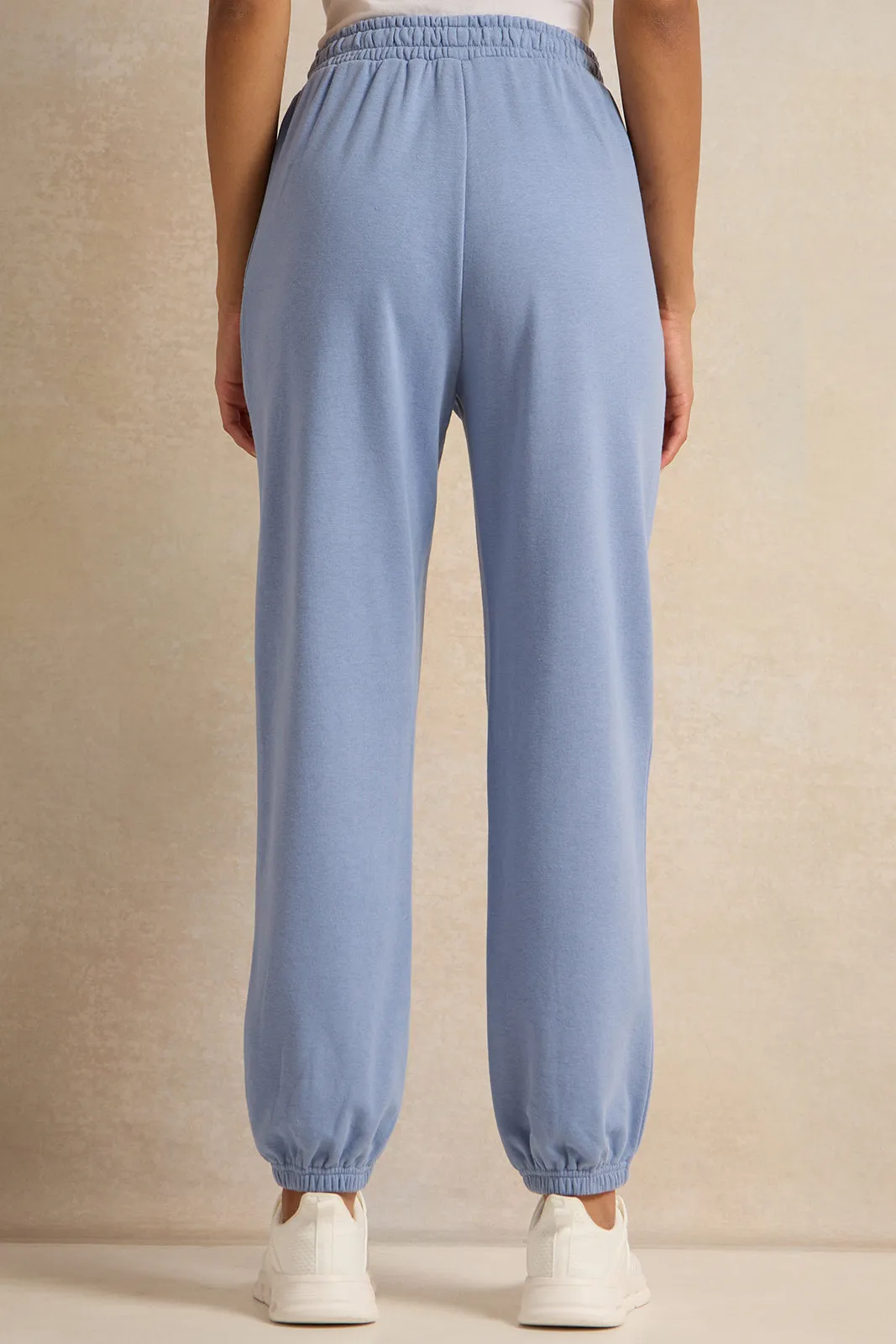 Women Blue Printed Jogger Pants sold by Redtag product image thumbnail 3