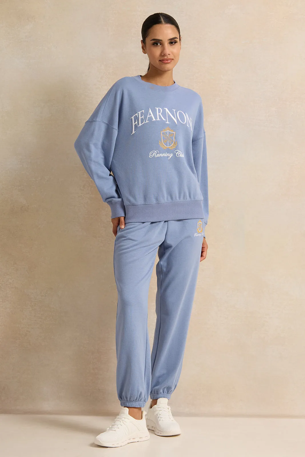 Women Blue Printed Sweatshirt sold by Redtag product image thumbnail 2