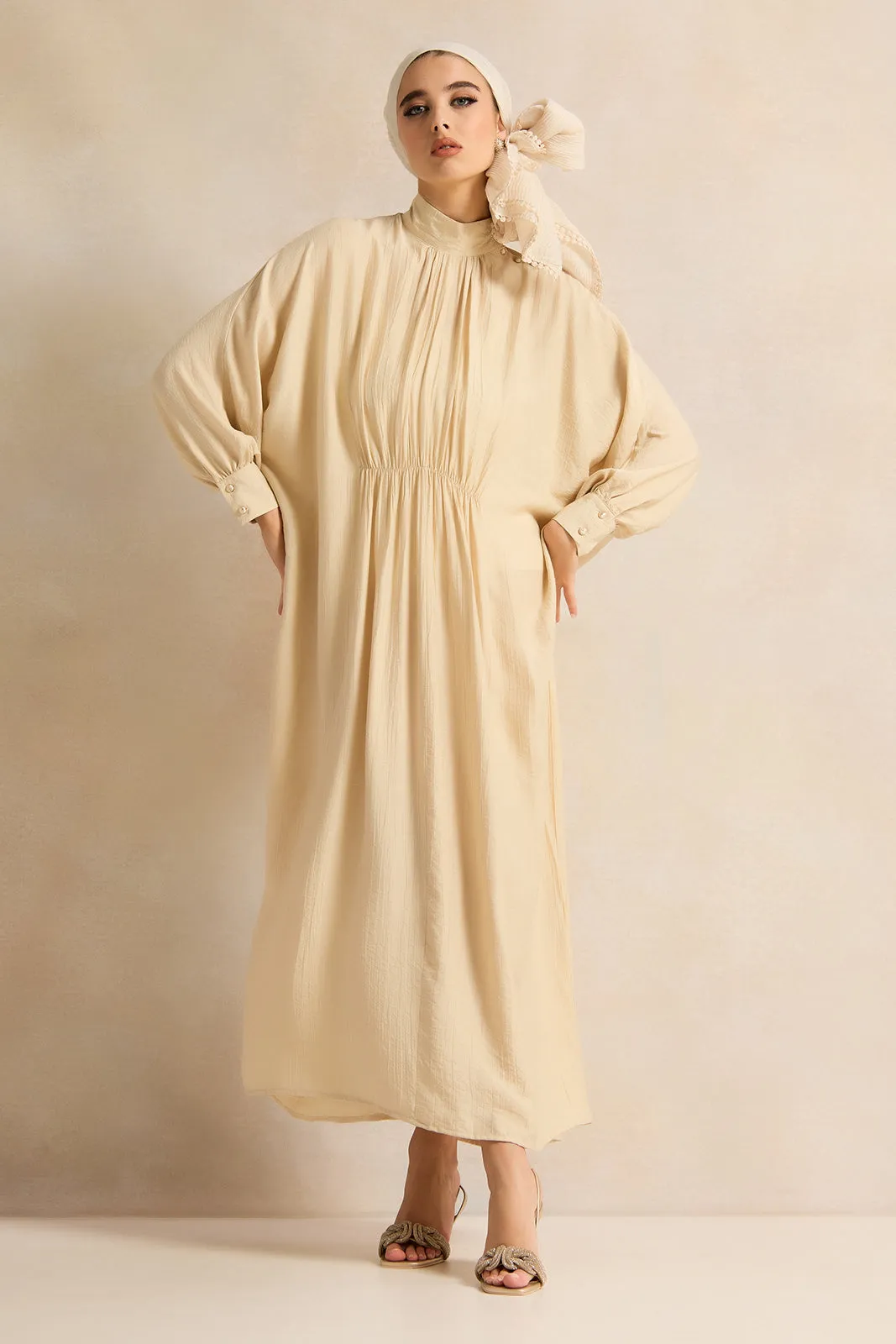 Women Beige Embellished Dress sold by Redtag product image thumbnail 5