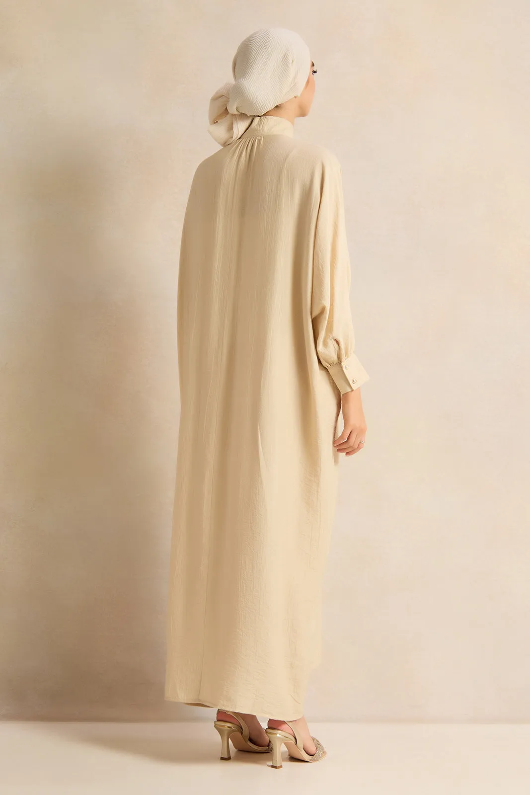 Women Beige Embellished Dress sold by Redtag product image thumbnail 4