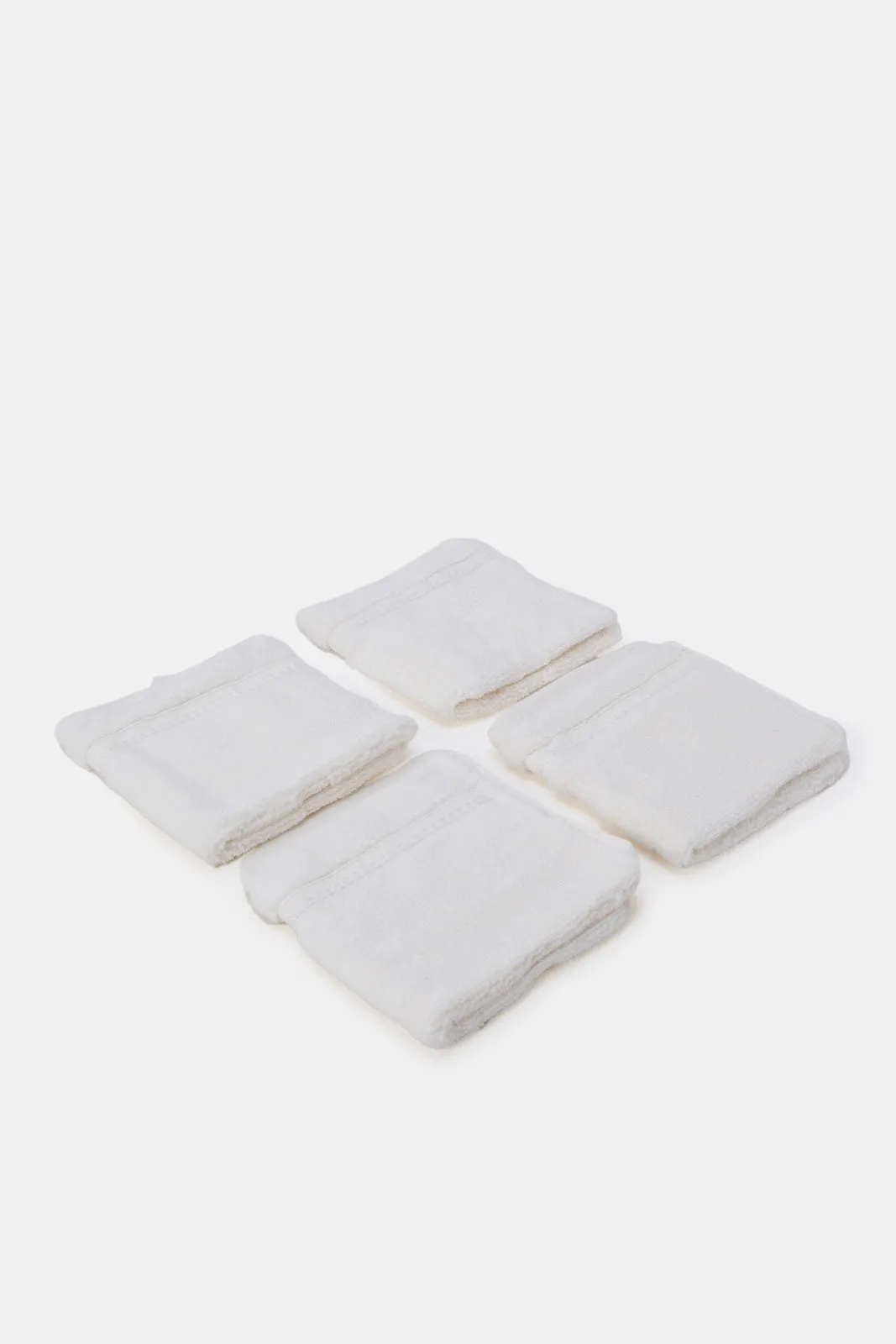 Cream Luxury Cotton Face Towel Set (4 Piece) sold by Redtag